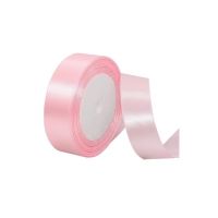 Pink satin ribbon 2 cm x 23 m