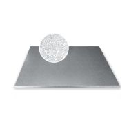 Extra thick silver mat 30x40 cm