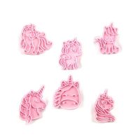 Unicorn cookie cutters 6 pcs