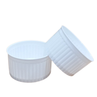 Pohár na dezerty Striped cup bílý 120 ml 25 ks