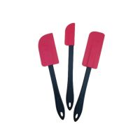 Krémes spatula készlet piros-fekete 3 db
