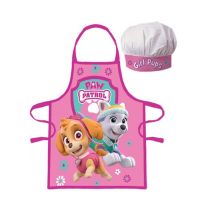 Gyerekkötény Paw Patrol Skye és Everest + sapka