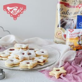 Bezlepkové linecké koláčky téměř bez másla