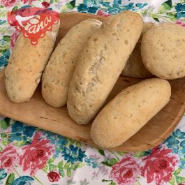 Gluten-free rolls and buns from Bread mix white Liana