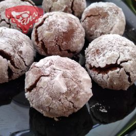 Bezlepkové čokoládové crinkles Bezlepkové čokoládové crinkles