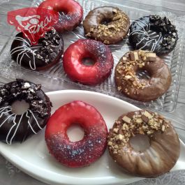 Bezlepkové maxi donuty