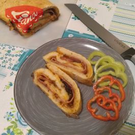 Bezlepkový pizzový závin