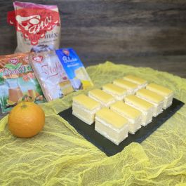 Bezlepkové pomerančovo-citronové řezy s jemným krémem