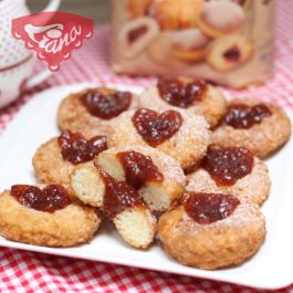 Glutenfreie Hüttenkäse-Donuts