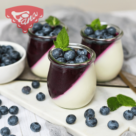 Borůvková panna cotta
