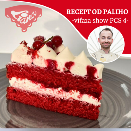 Bezlepkový dort- Red Velvet