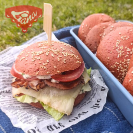 Bezlepkový hamburger