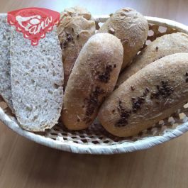Bezlepkové tmavé kváskové bagety bez rozkvasu