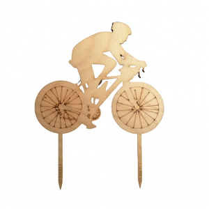 Zápich cyklista drevený