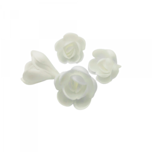 Oblátková ruža anglická malá biela