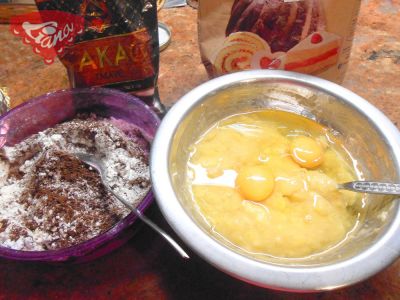 Bezlepkové čokoládovo - banánové muffiny