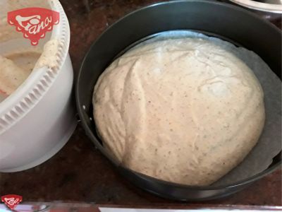 Cake with mascarpone - chocolate filling