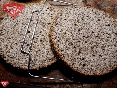 Kuchen mit Mascarpone-Schokoladenfüllung