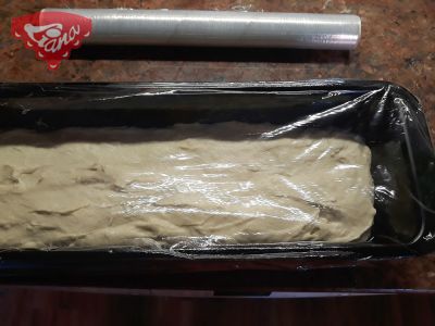 Gluten-free quick light bread baked in a mold