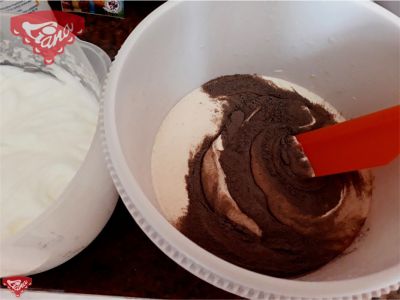 Torta s mascarpone - čokoládovou plnkou