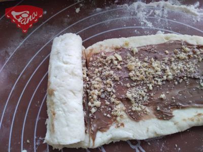 Gluten-free sourdough rolls with chocolate and nuts