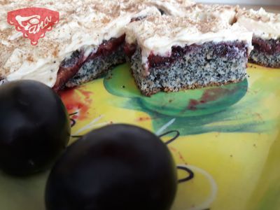 Gluten-free upside-down plum cake