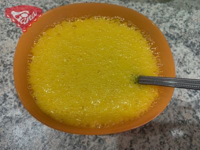 Juicy orange cake with vitamins