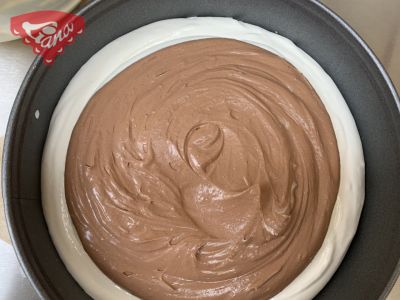 Čokoládový cheesecake trojfarebný