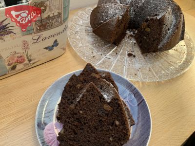 Cocoa cake with sour cream