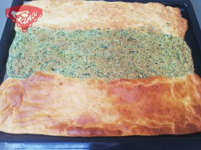 Bezlepková barevná slaná roláda