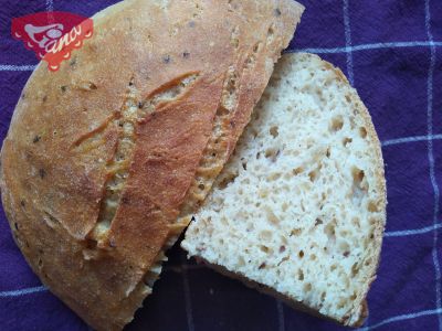 Gluten-free sourdough bread with kefir and honey