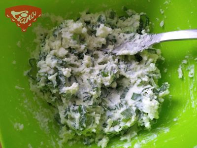 Gluten-free sourdough bread with cheese and spring onion