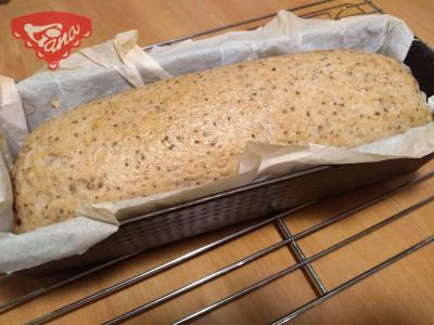 Gluten-free dark bread with chia seeds