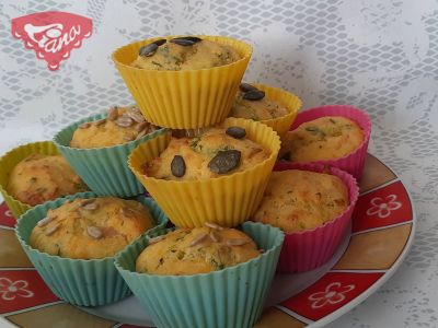 Glutenfreie herzhafte Muffins