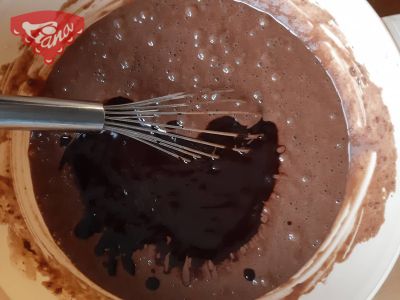 Bezlepkový brownies s vanilkovým pudingom