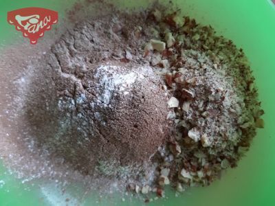 Glutenfreie Brownies mit Vanillepudding
