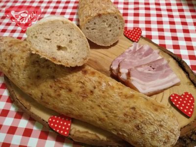 Gluten-free bacon baguettes