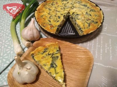 Bezglutenowy quiche szpinakowy