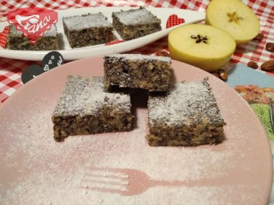 Glutenfreie Mohn-Apfel-Würfel