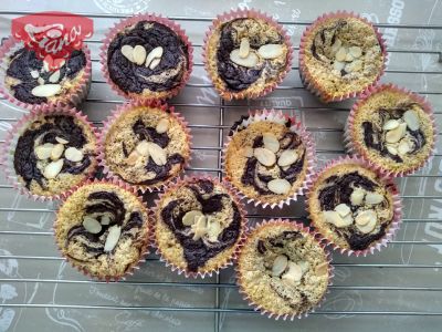 Bezlepkové brownies muffiny