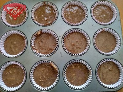 Glutenfreie Lebkuchenmuffins mit Äpfeln