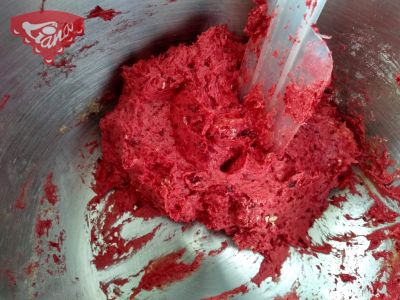 Gluten-free beetroot pasta