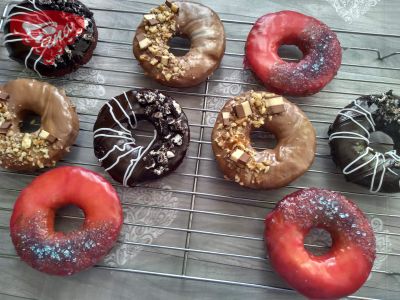 Bezlepkové maxi donuty