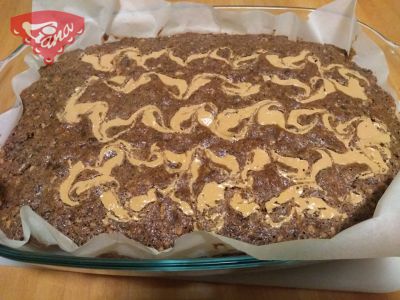 Gluten-free brownies with peanut butter