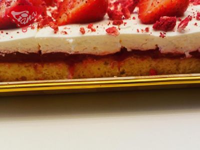 Gluten-free strawberry mascarpone slices