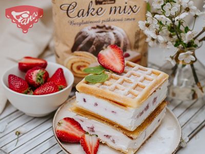 Gluten-free waffle dessert