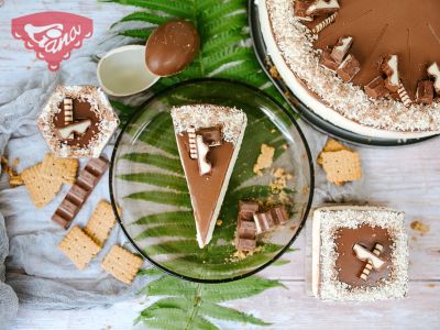 Bezlepkový kinder cheesecake