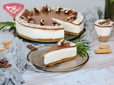 Bezlepkový kinder cheesecake