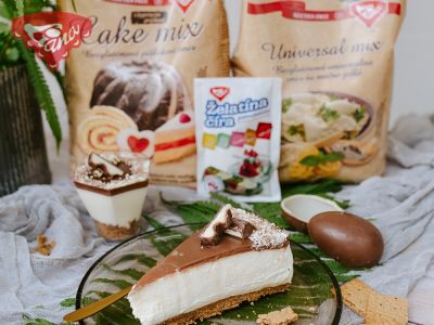 Bezlepkový kinder cheesecake
