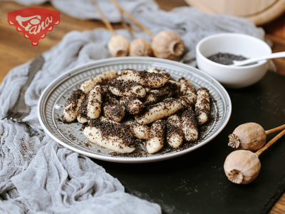 Gluten-free poppy seeds dumplings